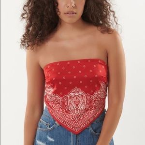GARAGE Red Piper Bandana Cami